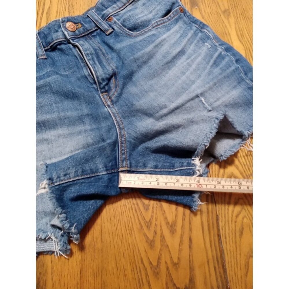 MADEWELL Jeans Shorts Womens 27 Blue HIGH RISE Preowned Summer Denim Raw Hem ? - Picture 3 of 9